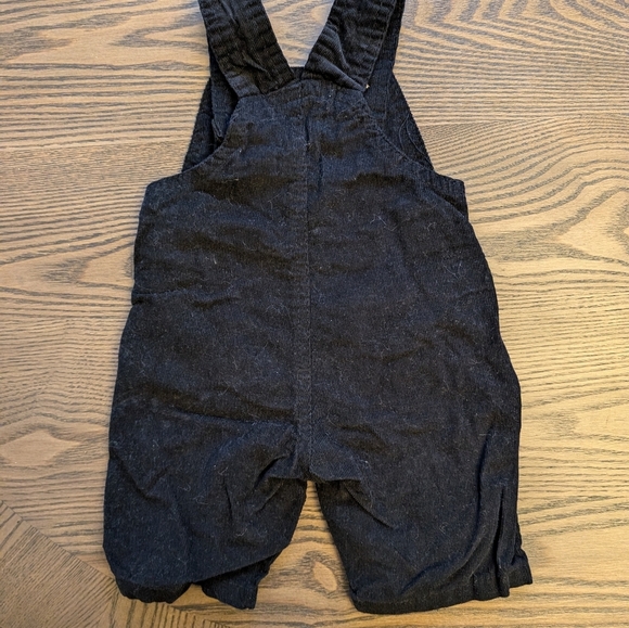 Disney Black Corduroy Christmas Overalls 0-3months - Picture 4 of 5